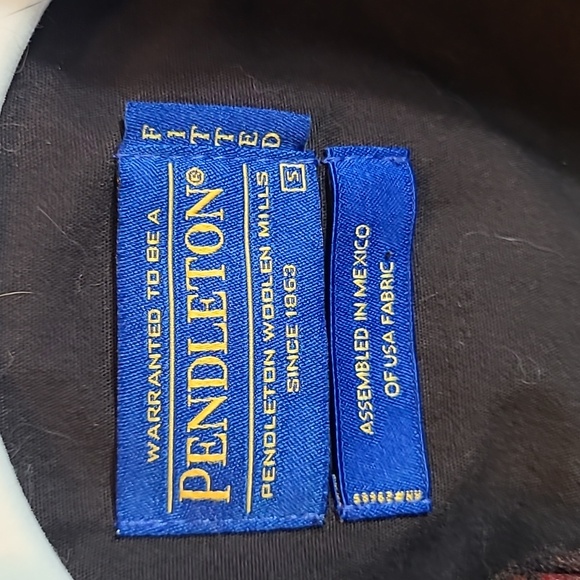 Women’s VTG Vintage Pendleton Wool Jacket - red & brown - Picture 3 of 6